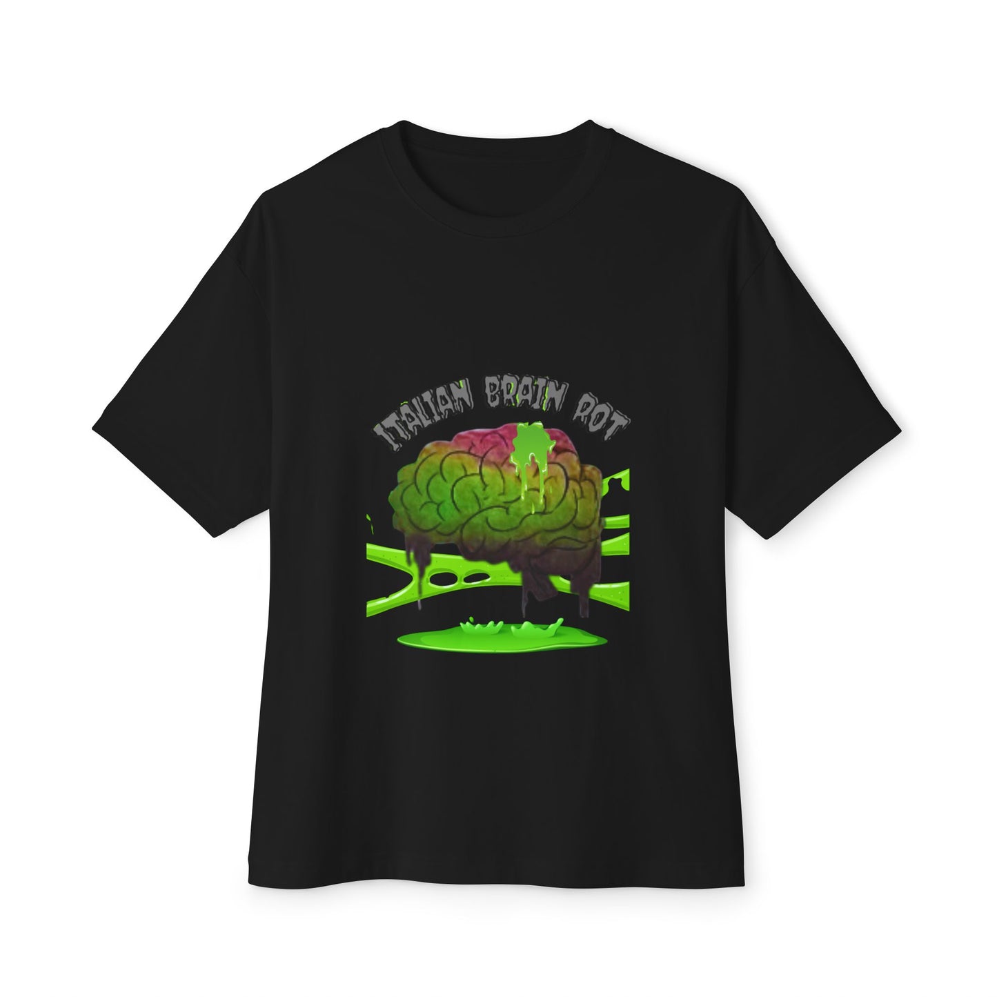 Italian Brain Rot Unisex Oversized Tee, Funny Graphic Tee, Casual Wear, Gifts for Friends, Quirky Style