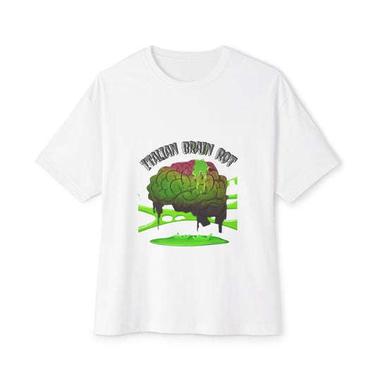 Italian Brain Rot Unisex Oversized Tee, Funny Graphic Tee, Casual Wear, Gifts for Friends, Quirky Style