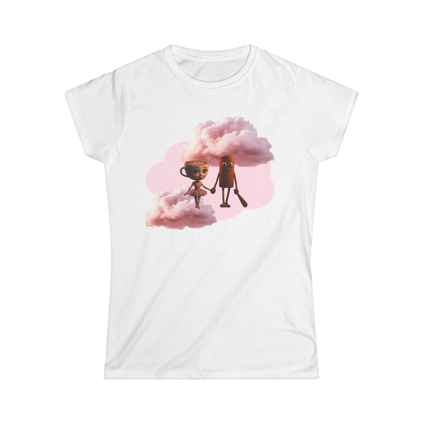 BRAIN ROT Whimsical Cloud Tee for Dreamers, Fun Graphic T-Shirt, Cute Women’s Top, Perfect for Gifts, Casual Wear, Festival Fashion