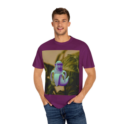 Chimpanzini Bananini T-Shirt, Unisex Garment-Dyed Tee, Fun Gift for Animal Lovers, Casual Style for Every Occasion, Unique Graphic Tee