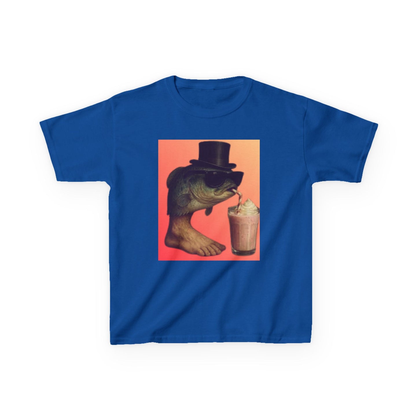 Carlos Carlos Carlitos Italian Brainrot Whimsical Fish Graphic Kids Tee, Fun Shirt for Birthdays, Summer Parties, Unique Gift for Youngsters, Stylish Summer Wear, Kid's Fashion