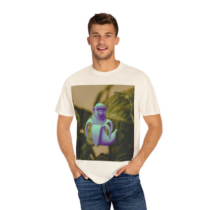 Chimpanzini Bananini T-Shirt, Unisex Garment-Dyed Tee, Fun Gift for Animal Lovers, Casual Style for Every Occasion, Unique Graphic Tee