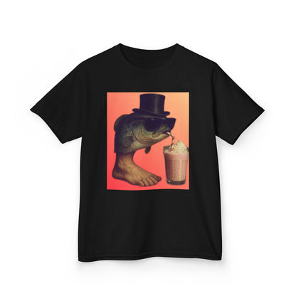 Carlos Carlos Carlitos Italian Brainrot Whimsical Fish Graphic Kids Tee, Fun Shirt for Birthdays, Summer Parties, Unique Gift for Youngsters, Stylish Summer Wear, Kid's Fashion