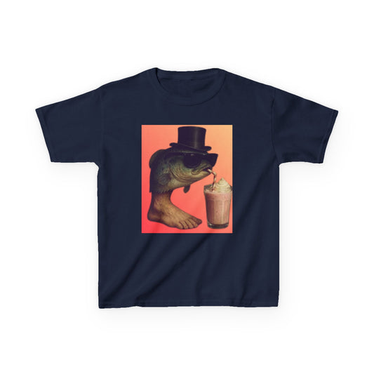 Carlos Carlos Carlitos Italian Brainrot Whimsical Fish Graphic Kids Tee, Fun Shirt for Birthdays, Summer Parties, Unique Gift for Youngsters, Stylish Summer Wear, Kid's Fashion