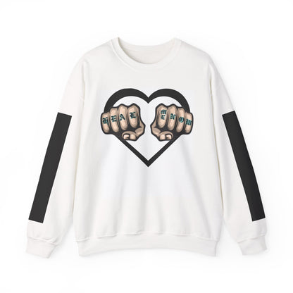 Heartfelt Strength Crewneck Sweatshirt – Casual Comfort, Inspirational Gift, Cozy Layer, Everyday Wear, Unisex Style