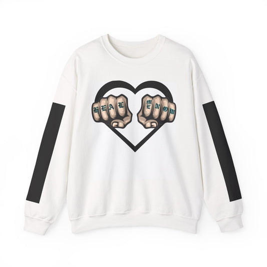 Heartfelt Strength Crewneck Sweatshirt – Casual Comfort, Inspirational Gift, Cozy Layer, Everyday Wear, Unisex Style