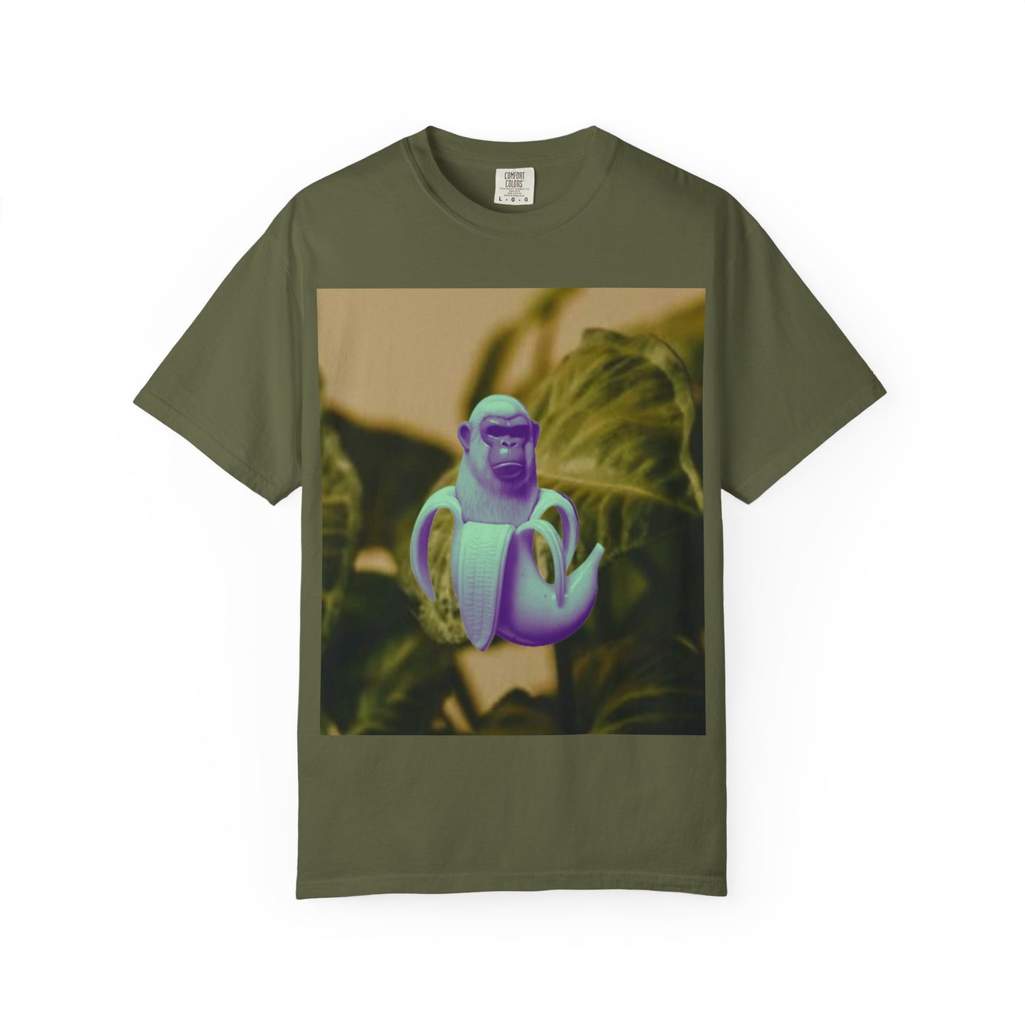 Chimpanzini Bananini T-Shirt, Unisex Garment-Dyed Tee, Fun Gift for Animal Lovers, Casual Style for Every Occasion, Unique Graphic Tee
