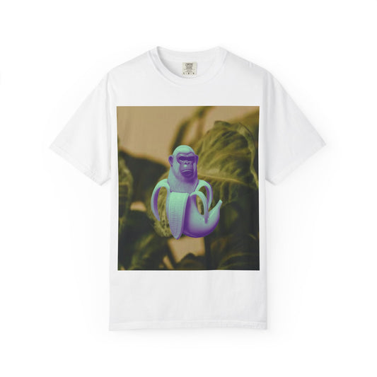 Chimpanzini Bananini T-Shirt, Unisex Garment-Dyed Tee, Fun Gift for Animal Lovers, Casual Style for Every Occasion, Unique Graphic Tee
