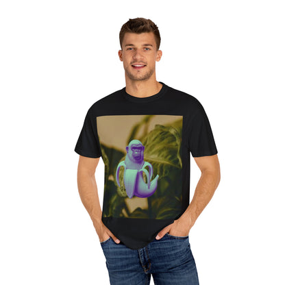 Chimpanzini Bananini T-Shirt, Unisex Garment-Dyed Tee, Fun Gift for Animal Lovers, Casual Style for Every Occasion, Unique Graphic Tee